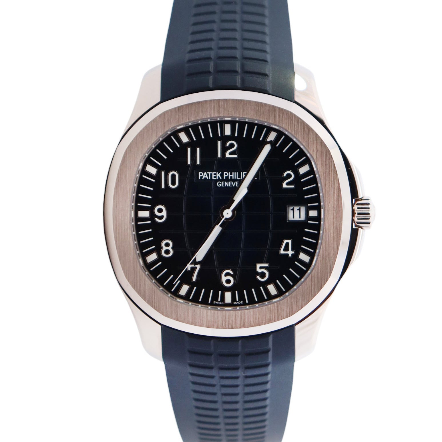 Patek Philippe Aquanaut 42mm Blue Dial Watch Ref# 5168G-001 - Happy Jewelers Fine Jewelry Lifetime Warranty