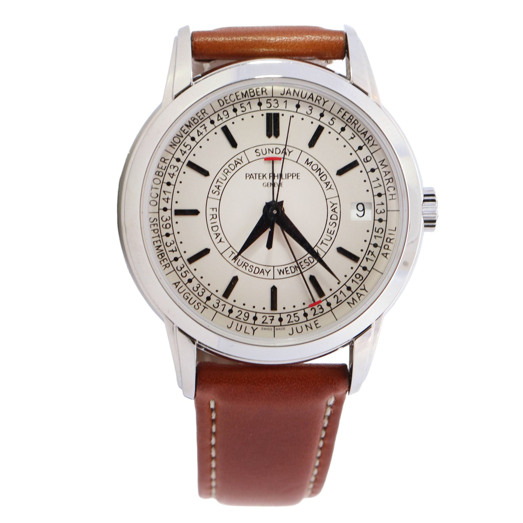 Patek Philippe Calatrava 40mm Cream Dial Ref# 5212A-001 - Happy Jewelers Fine Jewelry Lifetime Warranty