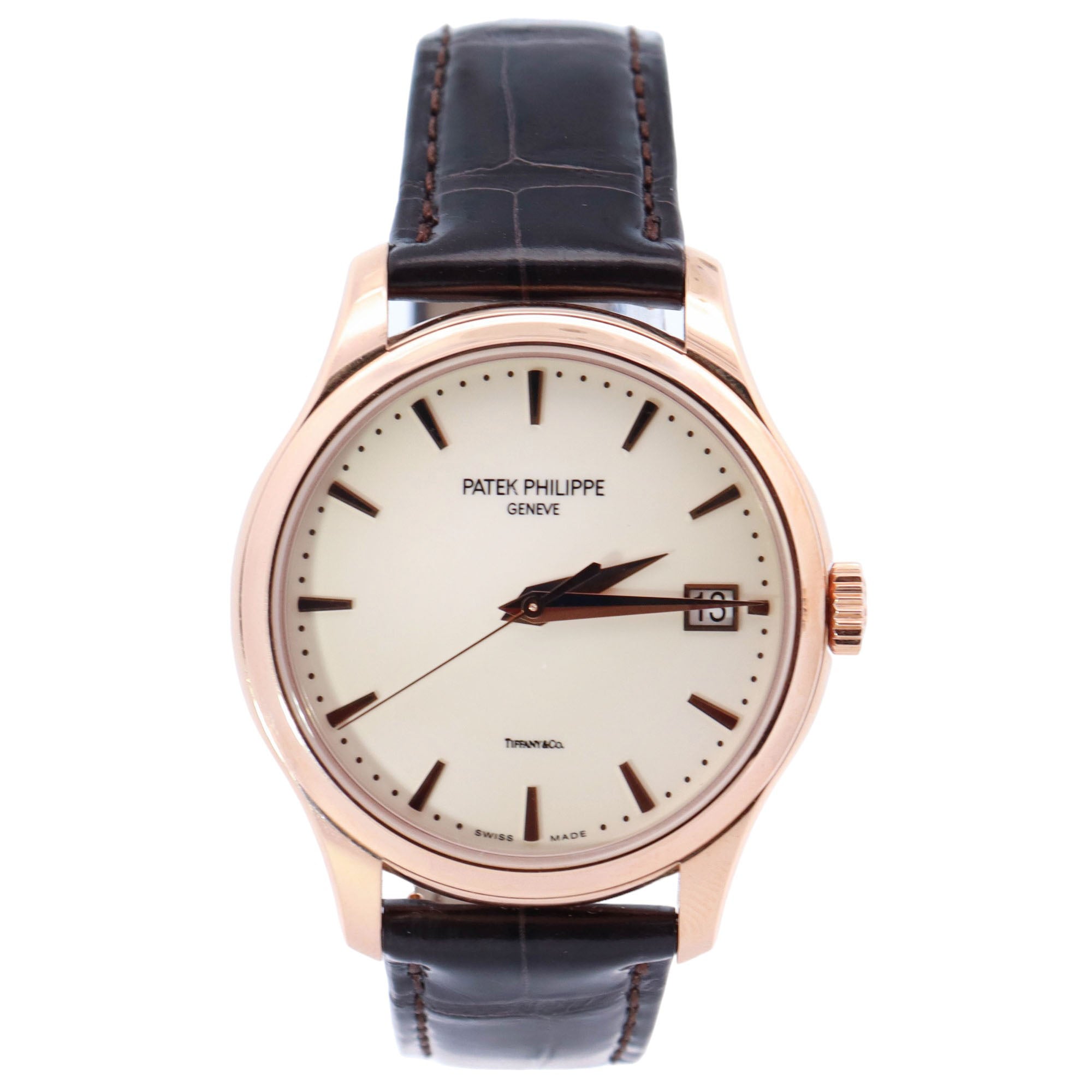 Patek Philippe Calatrava TIFFANY 39mm Ivory Dial Ref# 5227R-001 - Happy Jewelers Fine Jewelry Lifetime Warranty