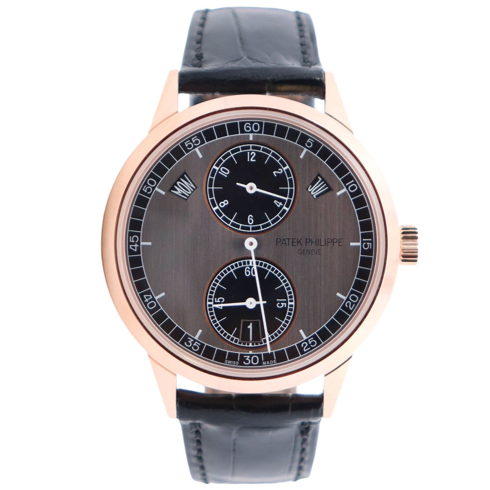 Patek Philippe Annual Calendar 40.5mm Grey Dial Watch Ref# 5235/50R-001 - Happy Jewelers Fine Jewelry Lifetime Warranty