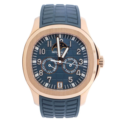Patek Philippe Aquanaut 39mm Blue Dial Watch Ref# 5261R-001 - Happy Jewelers Fine Jewelry Lifetime Warranty