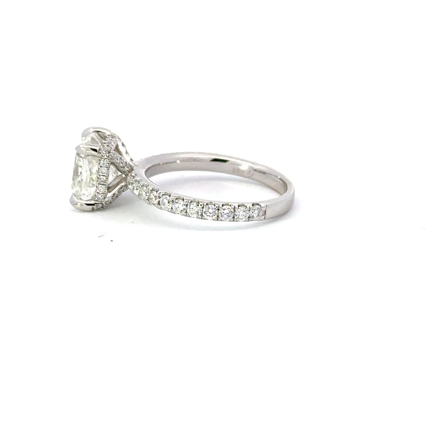 3.04 Carat Cushion Natural Diamond | Engagement Ring Wednesday - Happy Jewelers Fine Jewelry Lifetime Warranty