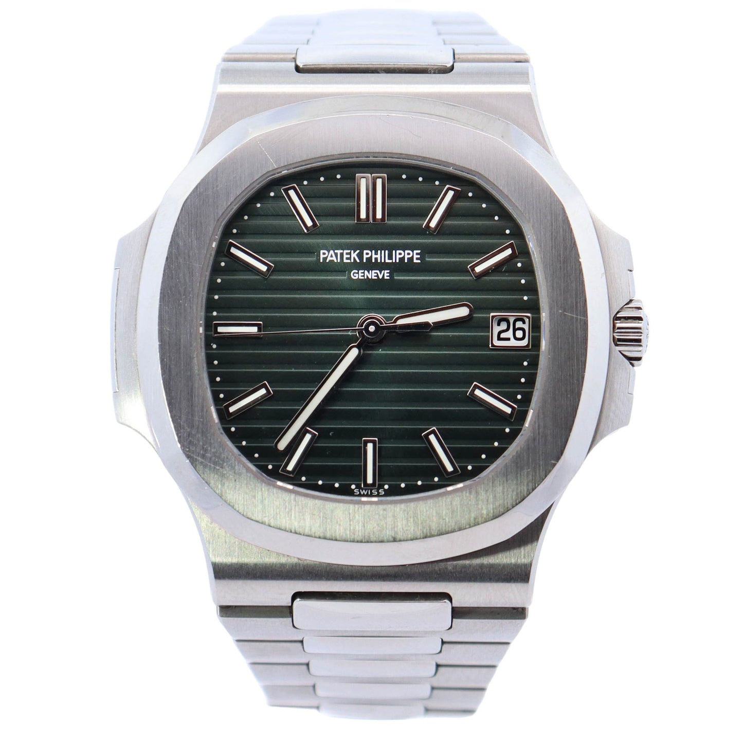 Patek philippe nautilus green strap hotsell