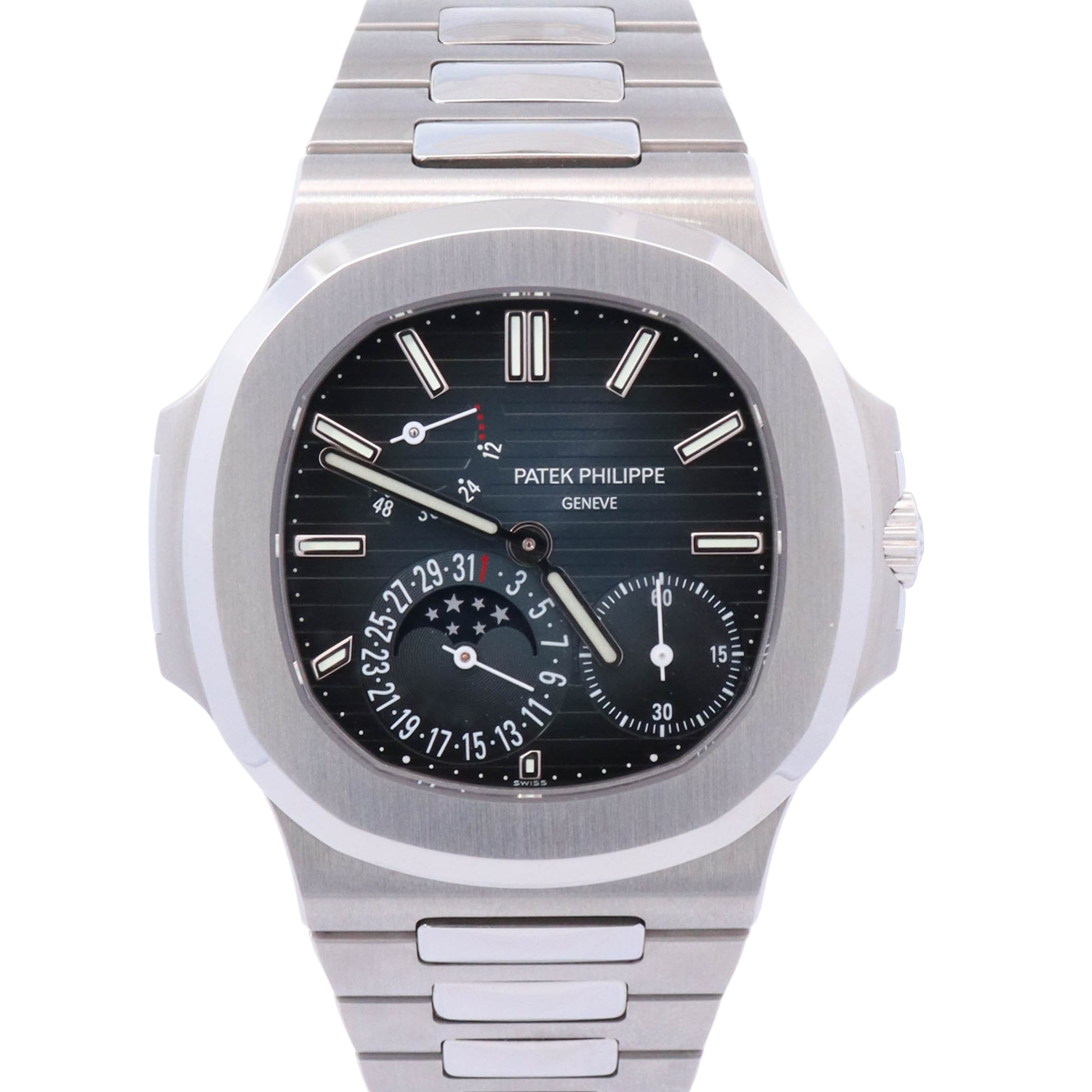 Patek Philippe Nautilus 40.5mm Blue Dial Watch Ref# 5712/1A-001 - Happy Jewelers Fine Jewelry Lifetime Warranty