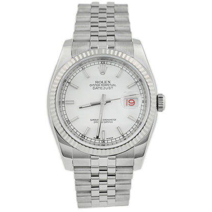 Rolex Datejust 36mm White Dial Ref# 116234 - Happy Jewelers Fine Jewelry Lifetime Warranty
