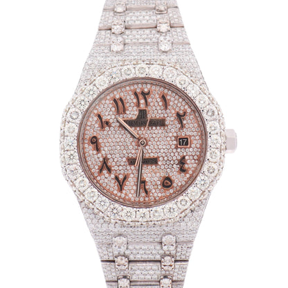Audemars Piguet Mens Royal Oak ICED OUT 41mm PAVE Diamond Dial Watch Ref# 15400ST.OO.1220ST.03