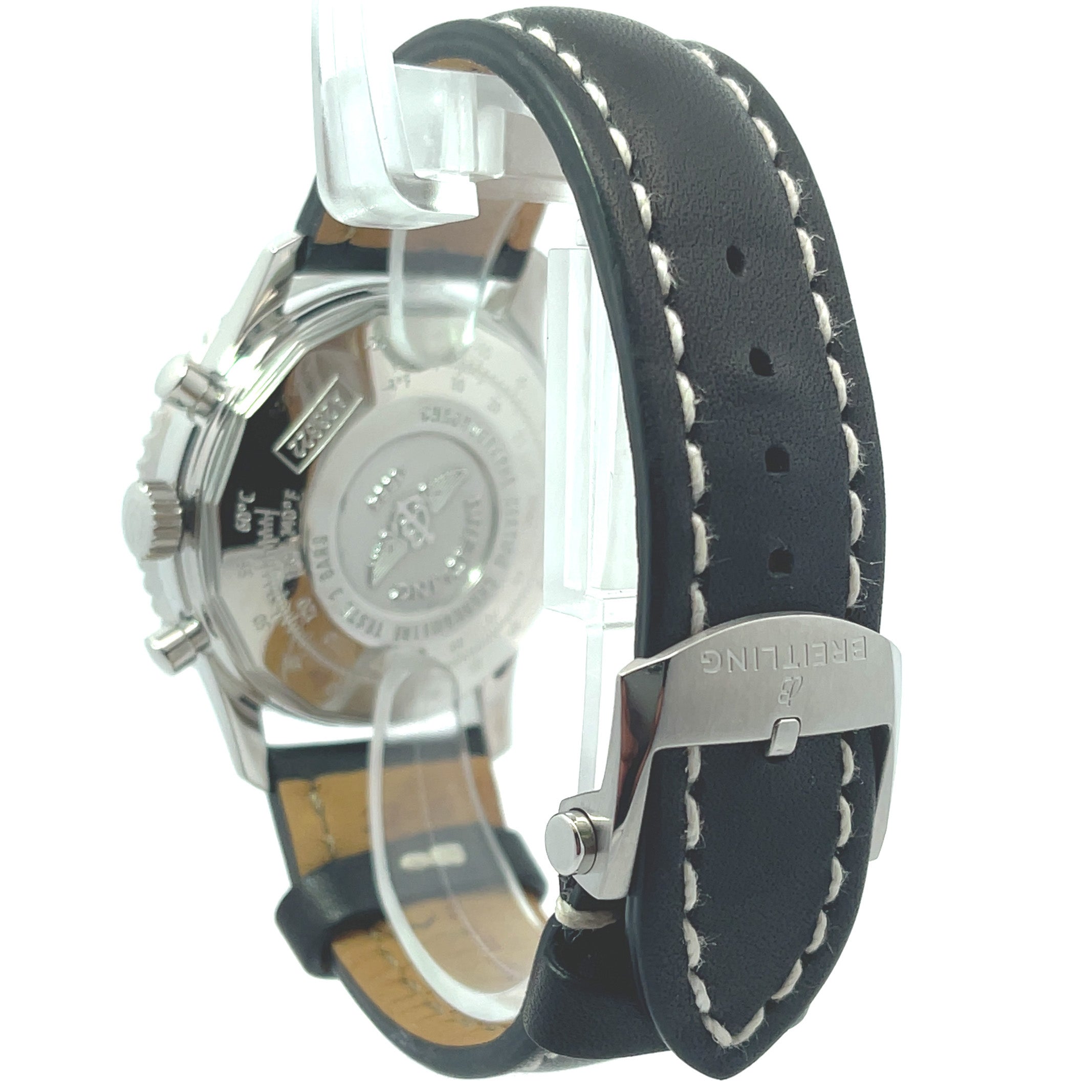 Breitling Nativimer Stainless Steel 42mm Black Chronograph Dial Watch Reference#: A2332212/B637 - Happy Jewelers Fine Jewelry Lifetime Warranty