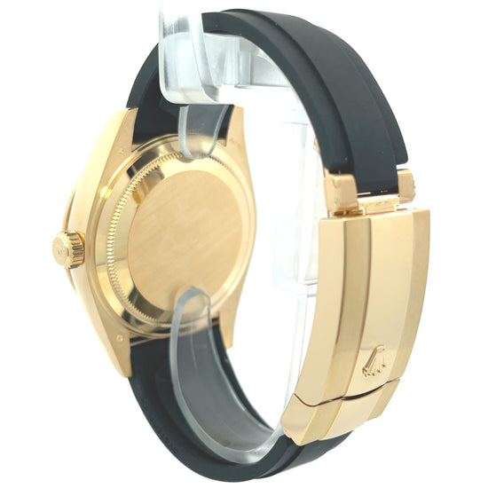Rolex Sky Dweller Yellow Gold 42mm Champagne Stick Dial Watch Reference# 326238 - Happy Jewelers Fine Jewelry Lifetime Warranty