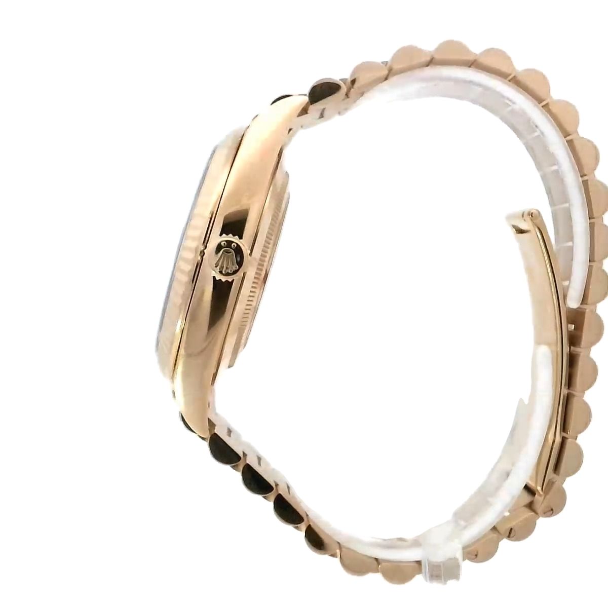 Rolex Day Date Yellow Gold Black Stick Dial Watch | Ref# 228238 - Happy Jewelers Fine Jewelry Lifetime Warranty