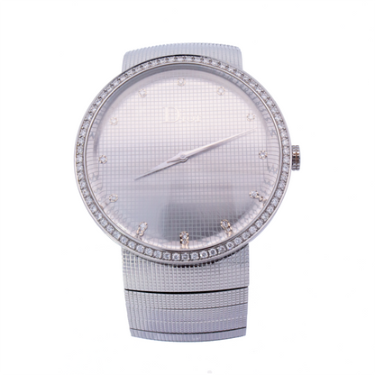 Dior Stainless Steel 34mm Diamond Dial Watch | Ref# DIORC0043111 - Happy Jewelers Fine Jewelry Lifetime Warranty
