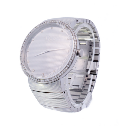 Dior Stainless Steel 34mm Diamond Dial Watch | Ref# DIORC0043111 - Happy Jewelers Fine Jewelry Lifetime Warranty