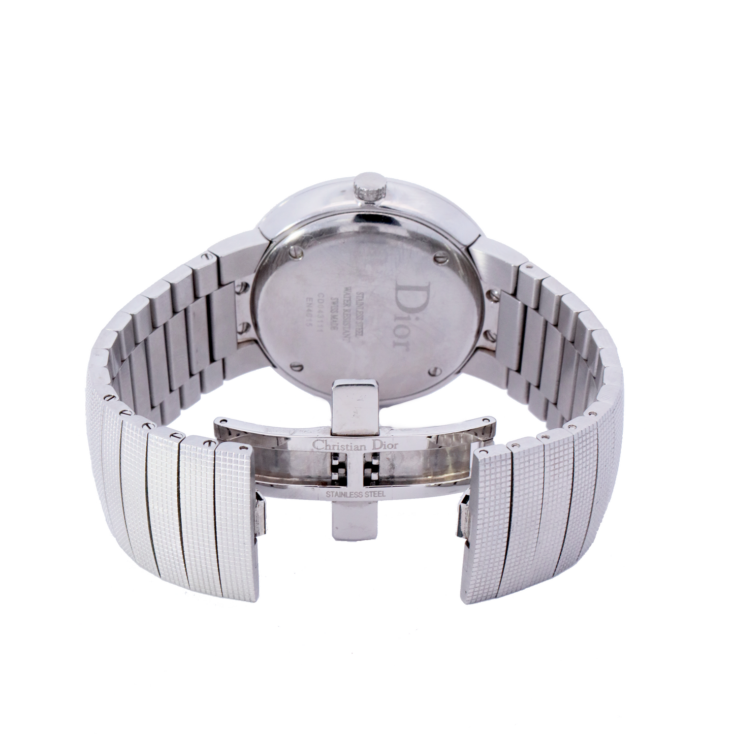 Dior stainless steel 2025 back water resistant