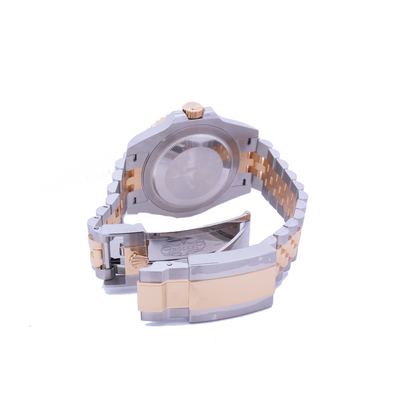 Rolex GMT-Master II Yellow Gold & Stainless Steel 40mm Black Dot Dial Watch | Ref# 126713GRNR - Happy Jewelers Fine Jewelry Lifetime Warranty