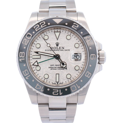 Rolex GMT-Master II 40mm Custom Meteorite Dial Watch Ref# 116710LN - Happy Jewelers Fine Jewelry Lifetime Warranty