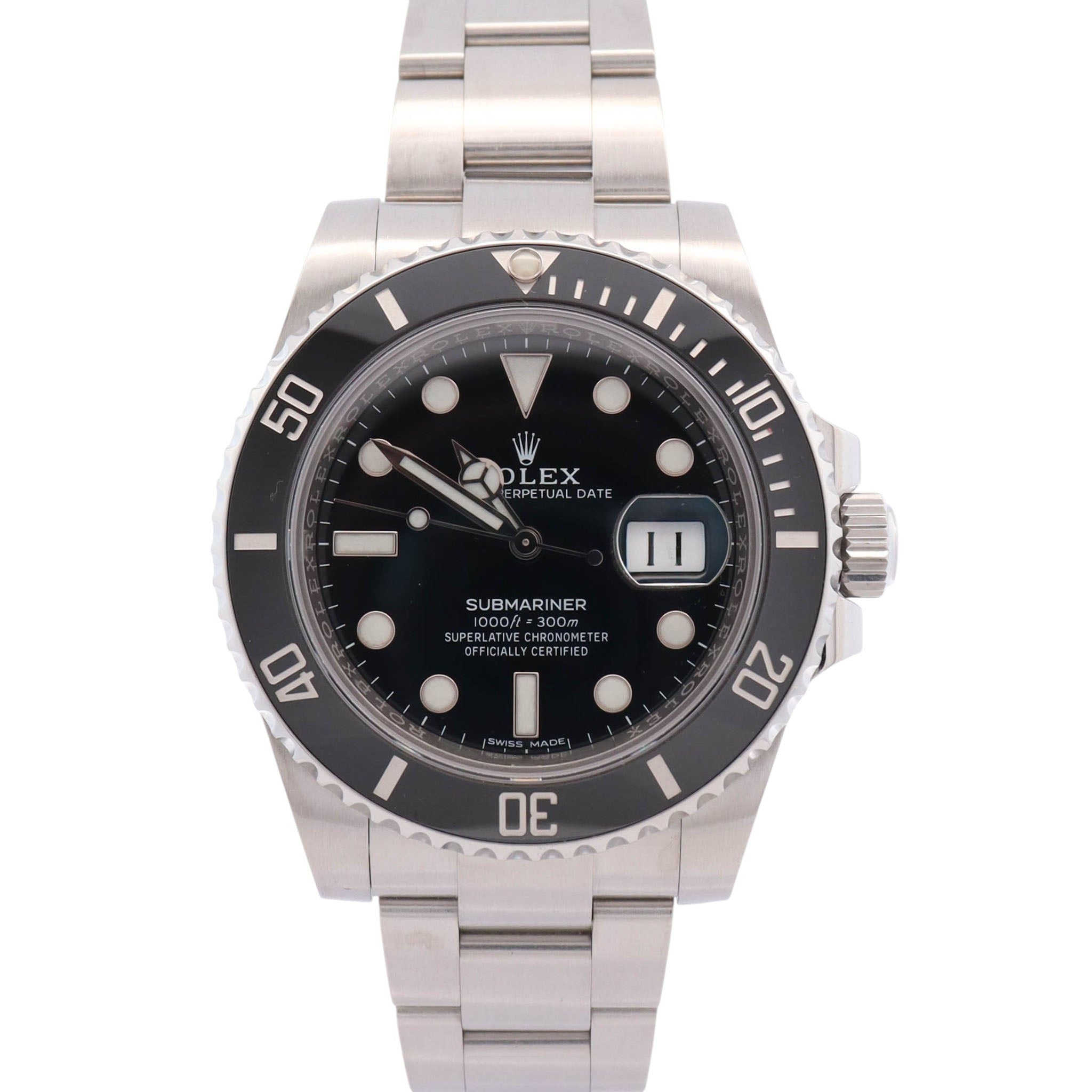 Rolex Submariner 40mm Black Dial Watch Ref# 116610LN