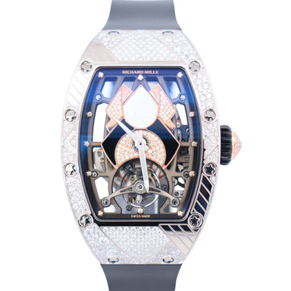 Richard Mille RM71-01 Factory Set White Gold Skeleton Dial Watch Ref# RM71-01 - Happy Jewelers Fine Jewelry Lifetime Warranty
