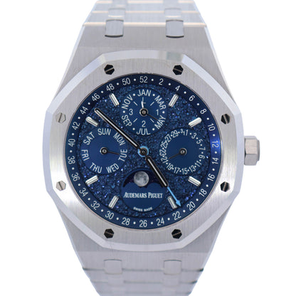 Audemars Piguet Royal Oak 41mm White Gold Blue Dial Ref# 26574BC.OO.1220BC.02 - Happy Jewelers Fine Jewelry Lifetime Warranty
