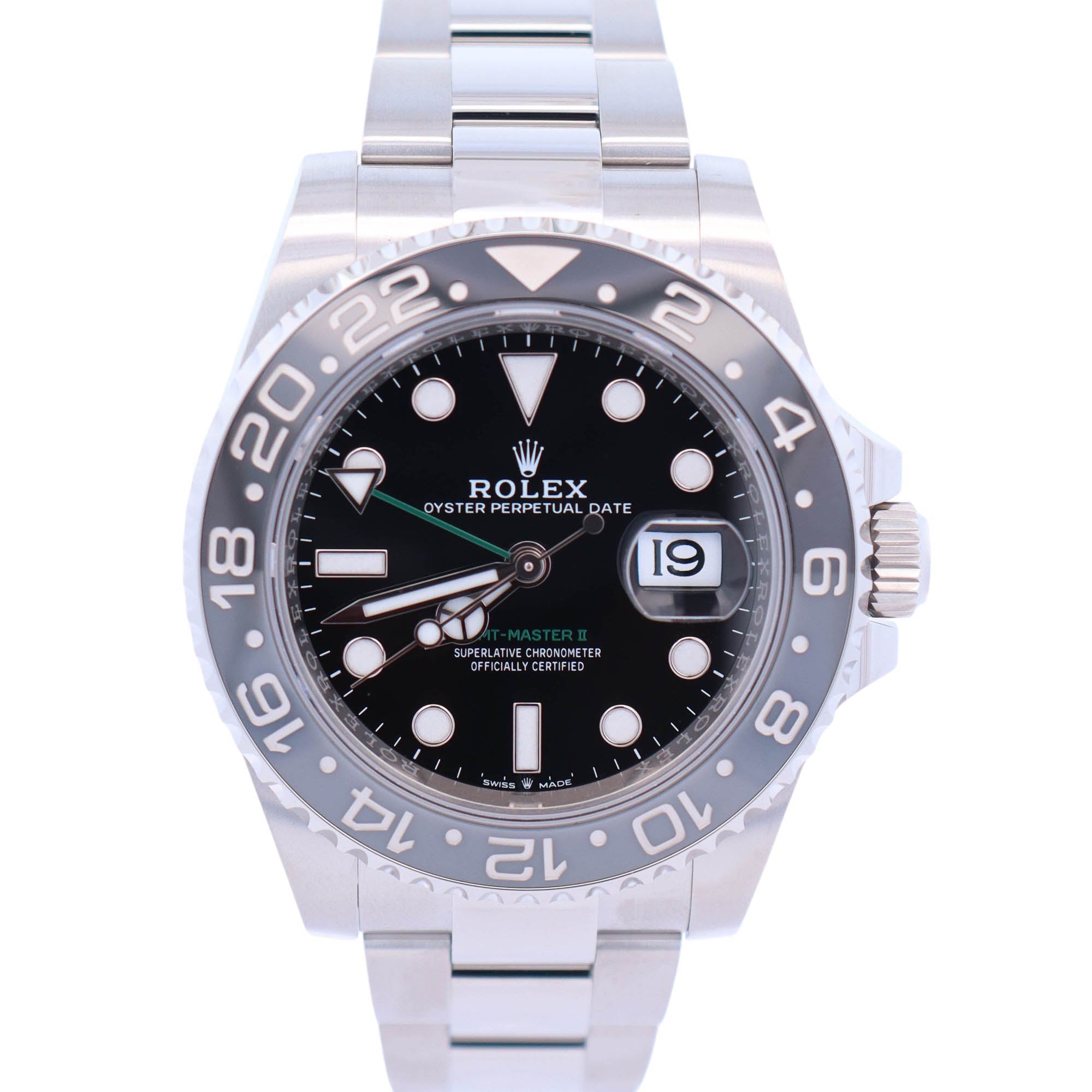 Rolex GMT-Master II 40mm Black Dial Ref# 126710GRNR - Happy Jewelers Fine Jewelry Lifetime Warranty