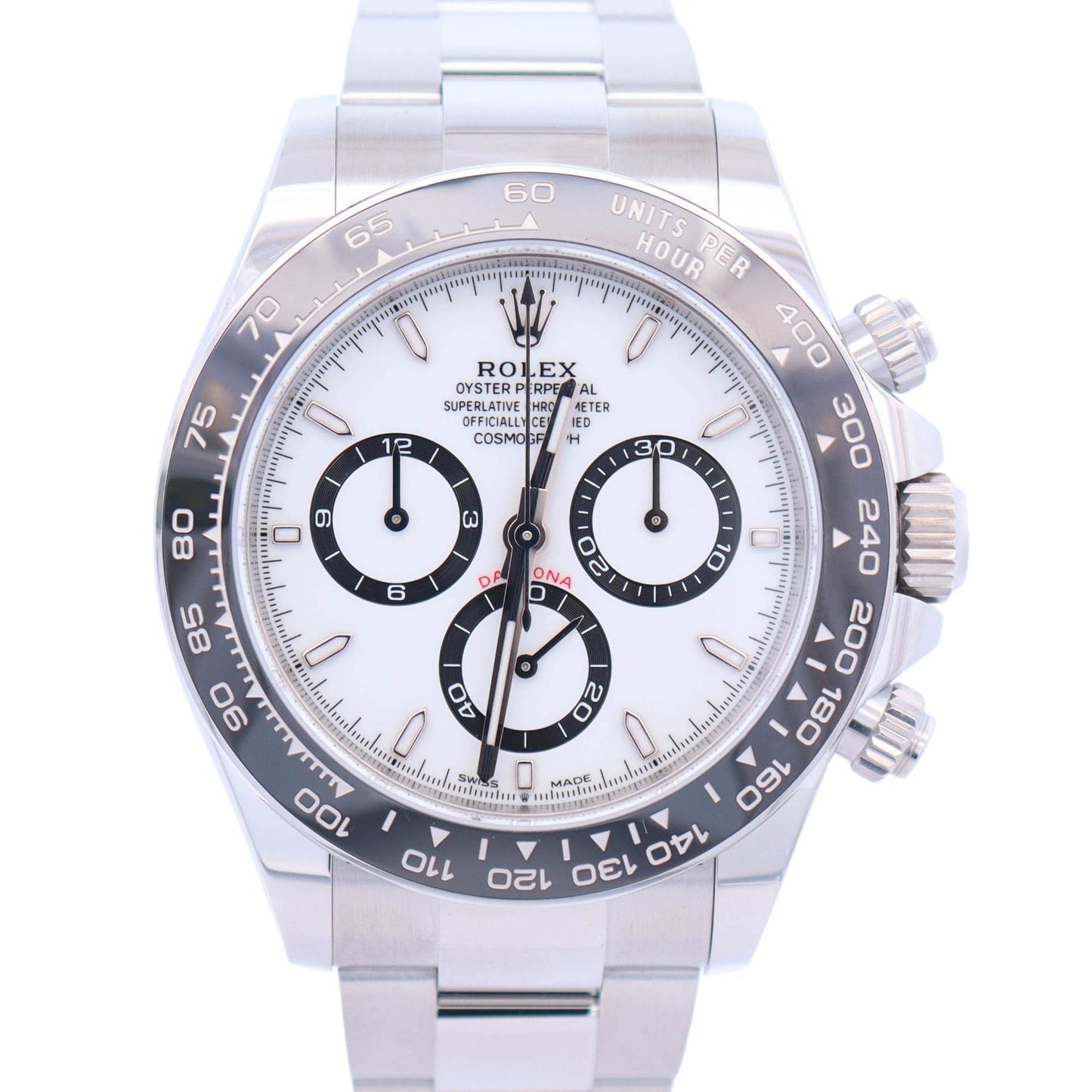 Rolex Daytona 40mm White Dial Watch Ref# 126500LN