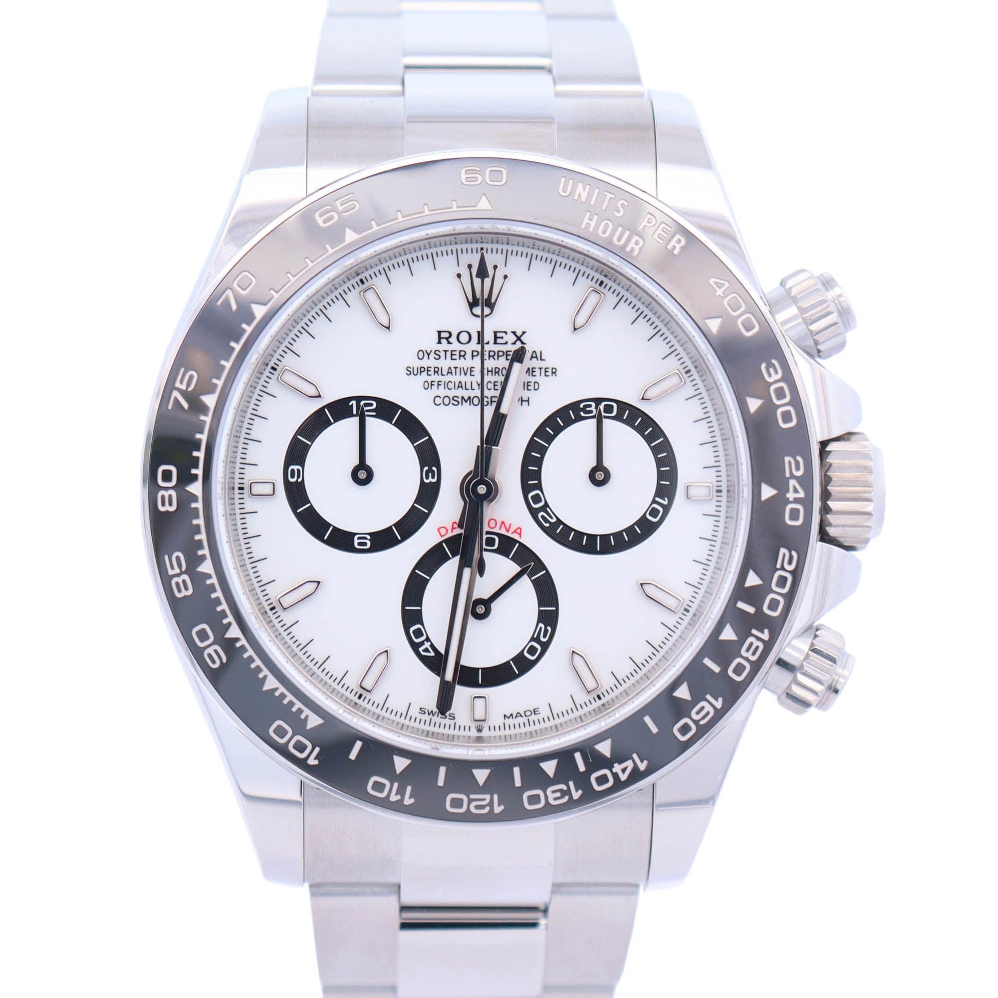 Rolex Daytona 40mm White Dial Watch Ref# 126500LN - Happy Jewelers Fine Jewelry Lifetime Warranty