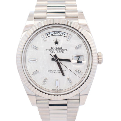 Rolex Day-Date 40mm Meteorite Dial Watch Ref# 228239 - Happy Jewelers Fine Jewelry Lifetime Warranty