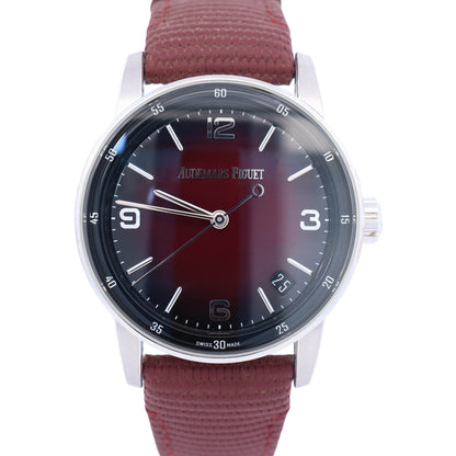 Audemars Piguet Code 11.59 41mm Burgundy Dial Watch Ref# 15210BC.OO.A500KB.01 - Happy Jewelers Fine Jewelry Lifetime Warranty