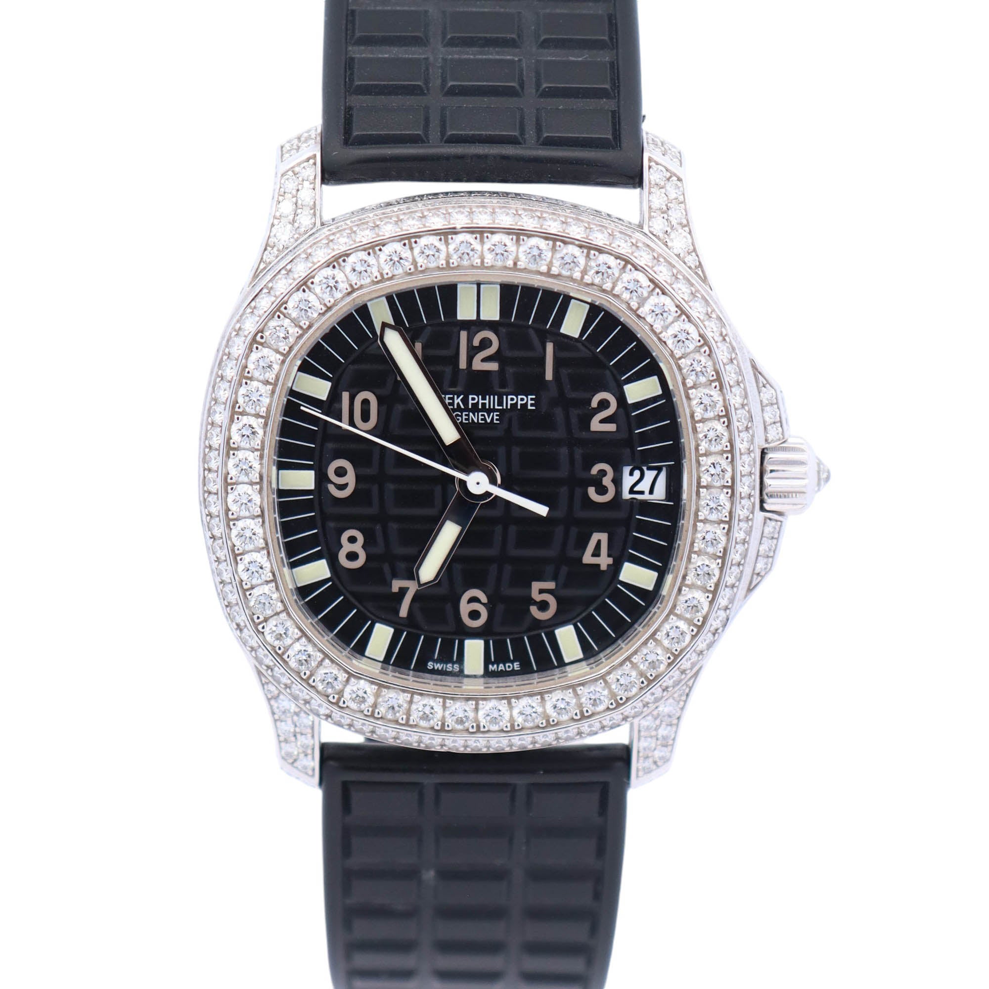 Patek Phlippe Aquanaut Luce 35.2mm Black Dial Ref# 5069G-001 - Happy Jewelers Fine Jewelry Lifetime Warranty