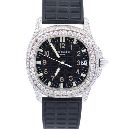 Patek Phlippe Aquanaut Luce 35.2mm Black Dial Ref# 5069G-001 - Happy Jewelers Fine Jewelry Lifetime Warranty