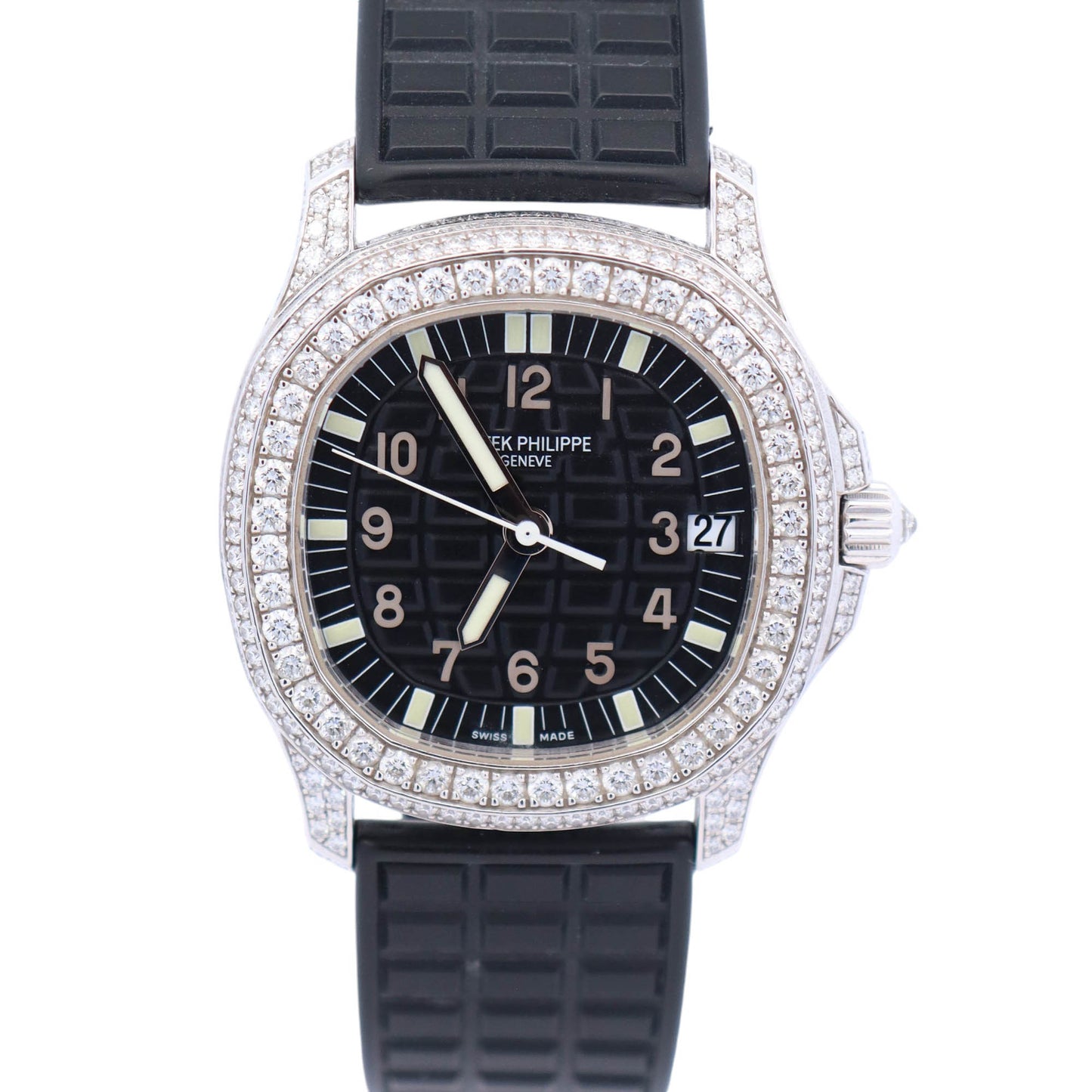 Patek Phlippe Aquanaut Luce 35.2mm Black Dial Ref# 5069G-001