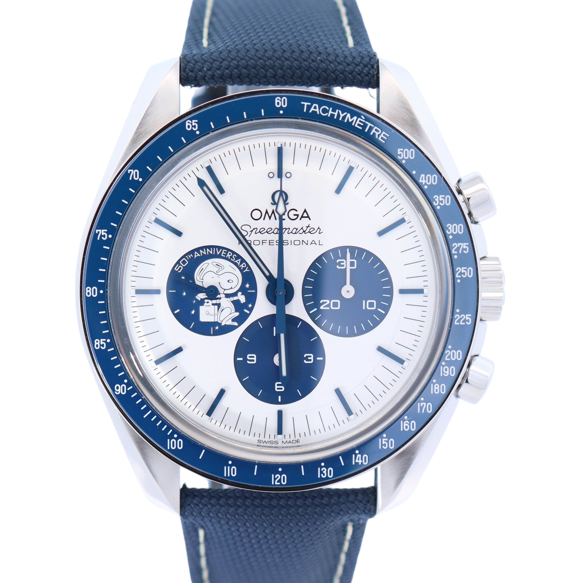 Omega Speedmaster "Silver Snoopy Award" 42mm White Dial Ref# 310.32.42.50.02.001 - Happy Jewelers Fine Jewelry Lifetime Warranty