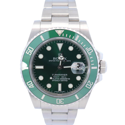 Rolex Submariner Date 40mm Green Dial Watch Ref# 116610LV - Happy Jewelers Fine Jewelry Lifetime Warranty