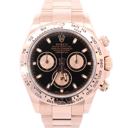 Rolex Daytona 40mm Black Dial Watch Ref# 116505 - Happy Jewelers Fine Jewelry Lifetime Warranty