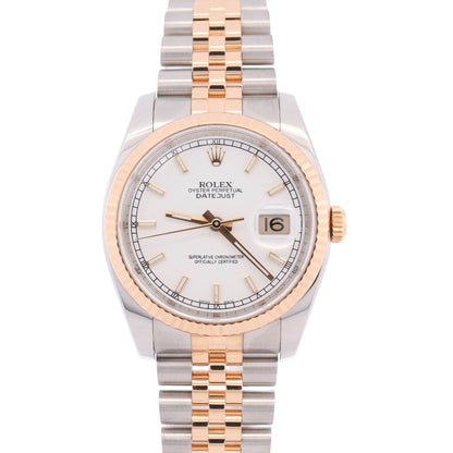 Rolex Datejust 36mm Champagne Dial Watch Ref# 116233