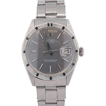 Rolex Oyster Perpetual Date 34mm Grey Dial Watch Ref# 1501 - Happy Jewelers Fine Jewelry Lifetime Warranty