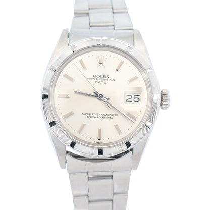 Rolex Oyster Perpetual 34mm Silver Dial Watch Ref# 1501 - Happy Jewelers Fine Jewelry Lifetime Warranty
