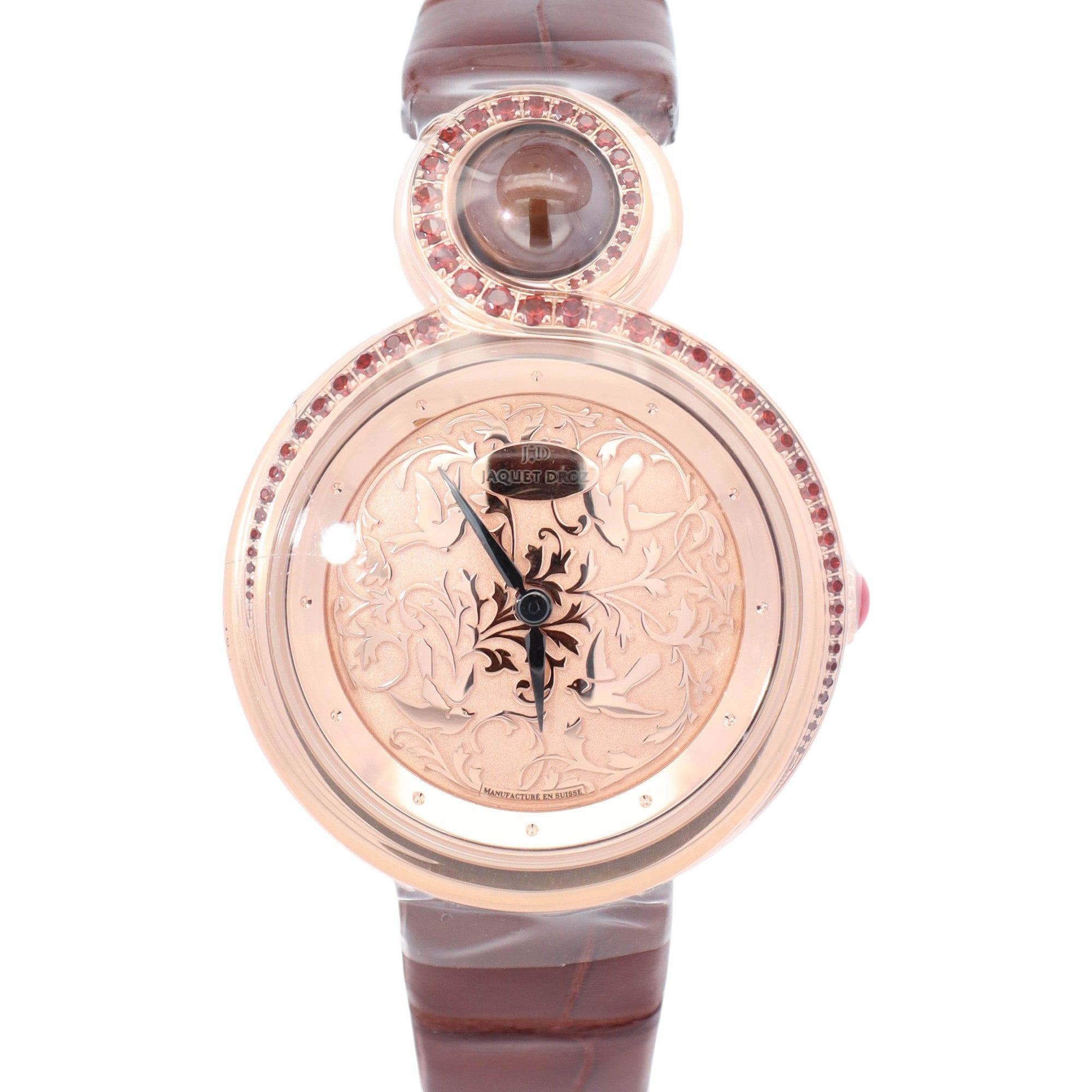 Jaquet Droz Lady 8 35mm Pink Dial Watch Ref# J014503200 - Happy Jewelers Fine Jewelry Lifetime Warranty