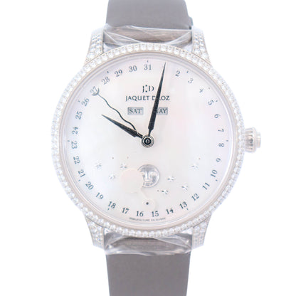 Jaquet Droz Astrale  Eclipse 39mm White MOP Dial Watch Ref# J012614570 - Happy Jewelers Fine Jewelry Lifetime Warranty