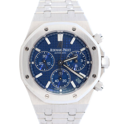 Audemars Piguet Royal Oak 41mm Blue Dial Watch Ref# 26239BC.OO.1220BC.01 - Happy Jewelers Fine Jewelry Lifetime Warranty
