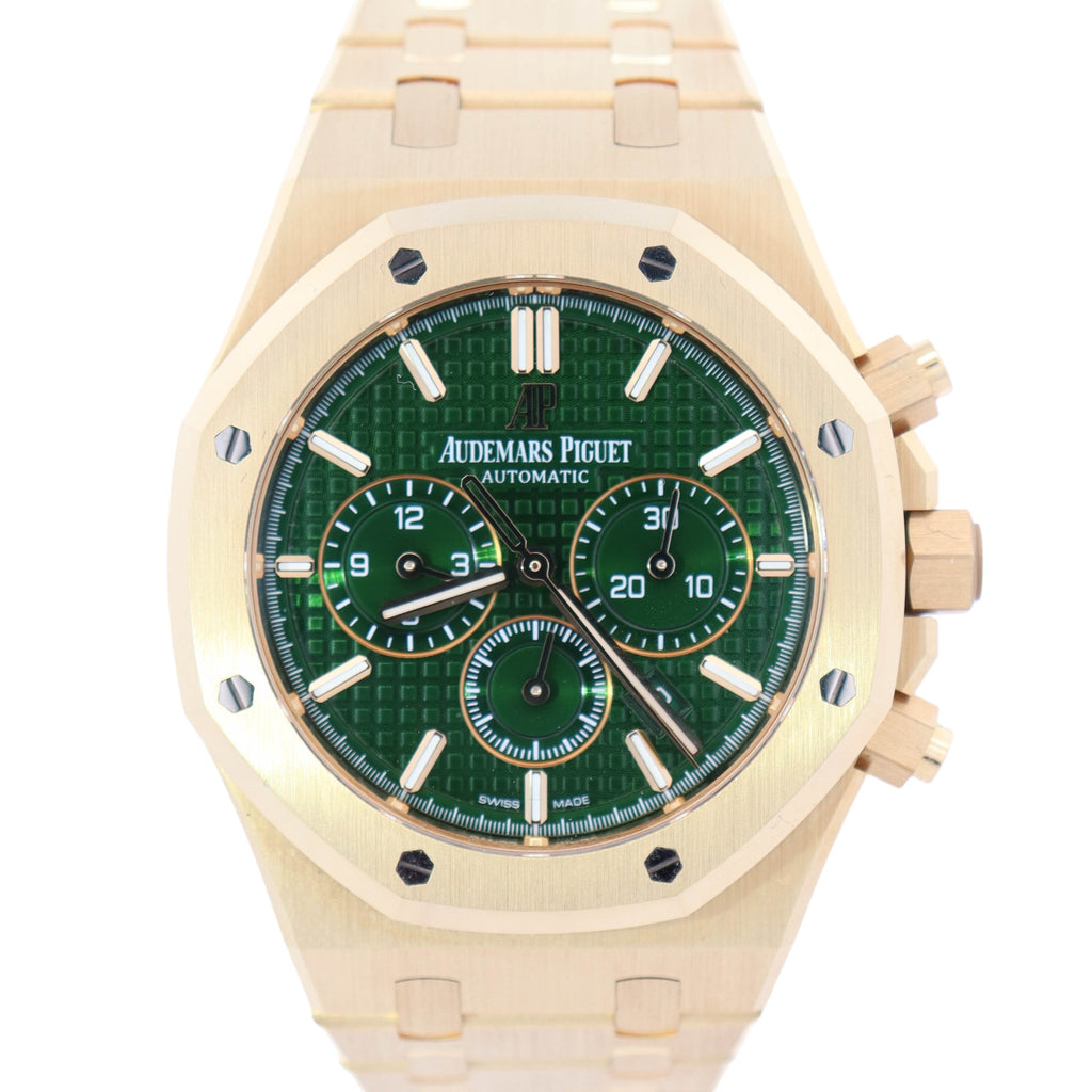 Audemars Piguet Royal Oak 41mm Green Dial Watch Ref# 26331BA.OO