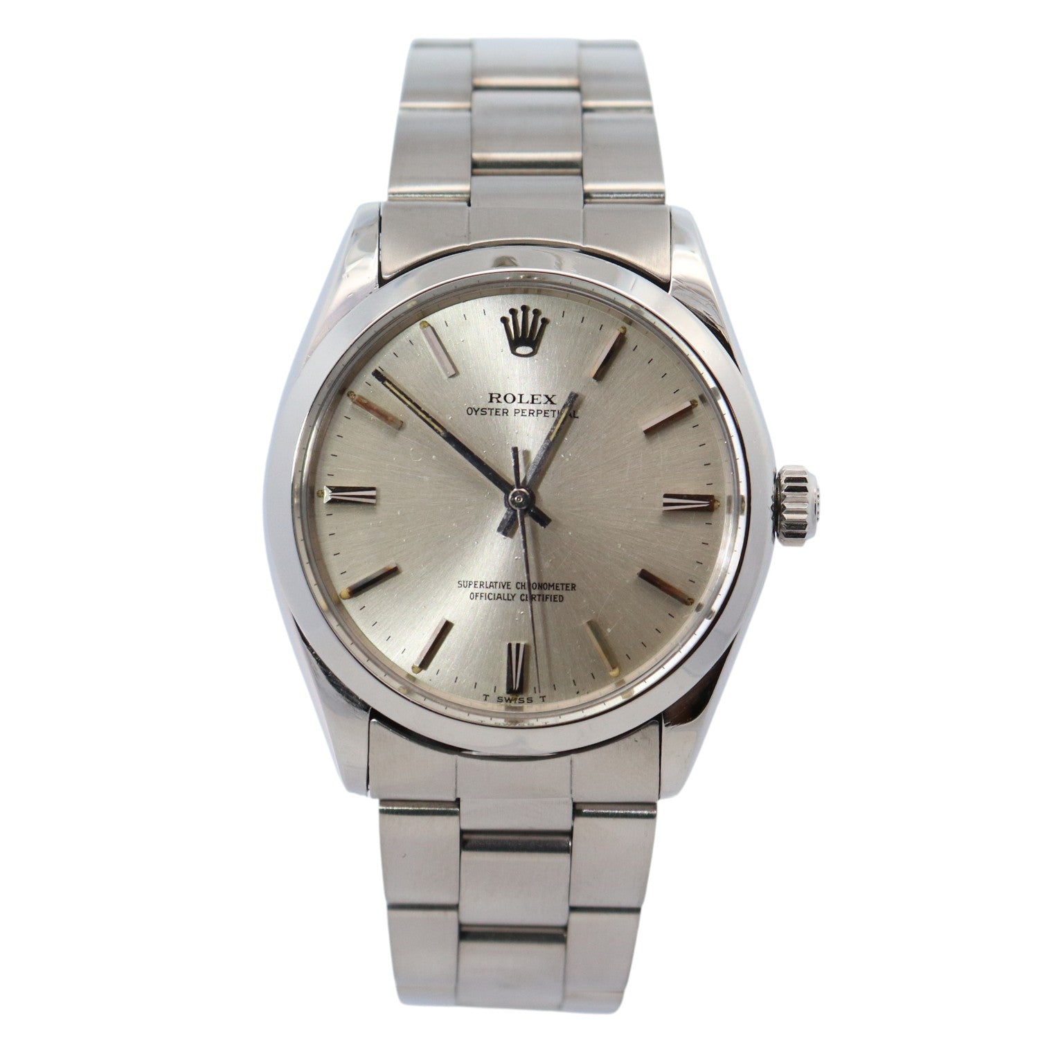 Rolex Air-King 34mm Silver Dial Watch Ref# 5500 - Happy Jewelers Fine Jewelry Lifetime Warranty