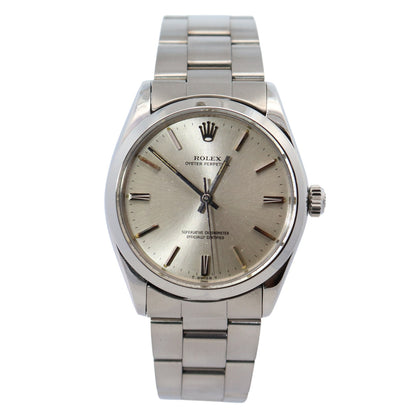 Rolex Air-King 34mm Silver Dial Watch Ref# 5500 - Happy Jewelers Fine Jewelry Lifetime Warranty