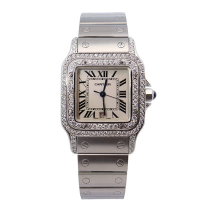 Cartier Santos 29mm Ivory Dial Watch Ref# 1564 - Happy Jewelers Fine Jewelry Lifetime Warranty