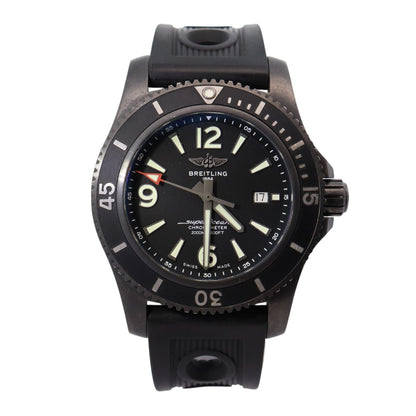 Breitling Super Ocean 46mm Black Dial Watch Ref# M17368 - Happy Jewelers Fine Jewelry Lifetime Warranty