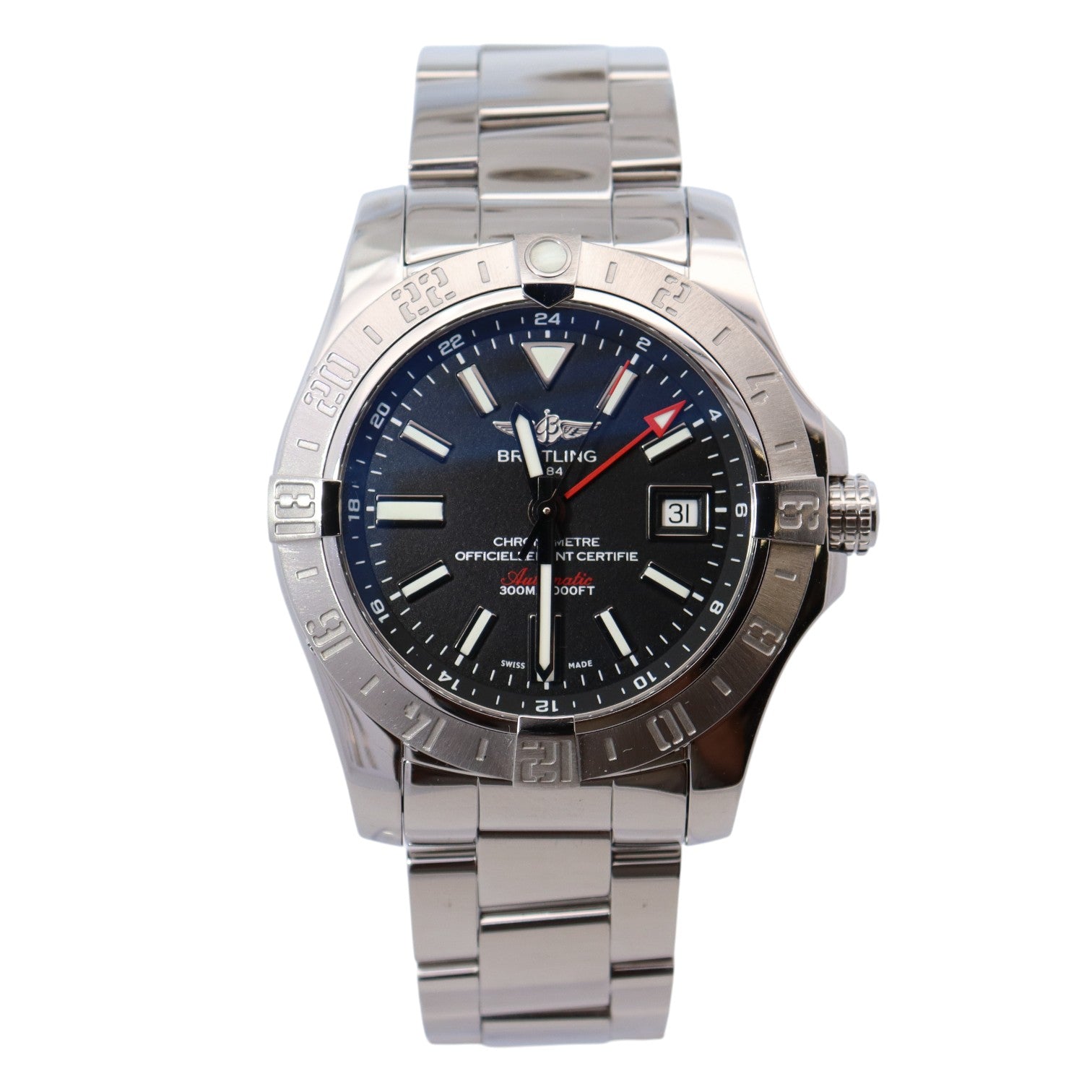 Breitling Avenger II 43mm Black Dial Watch Ref# A3239011/BC35 - Happy Jewelers Fine Jewelry Lifetime Warranty