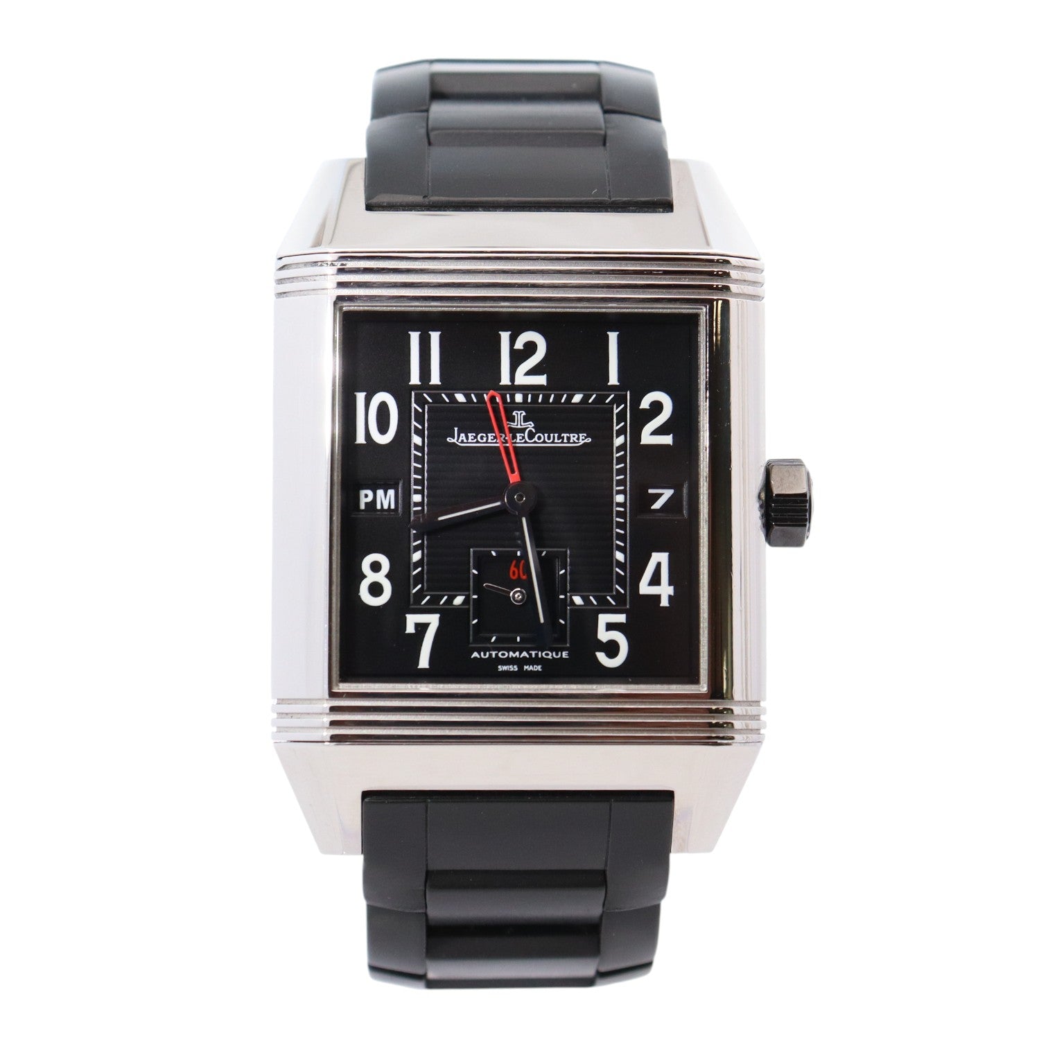 Jaeger-LeCoultre Reverso 35mm Black Dial Ref# 230.8.77 - Happy Jewelers Fine Jewelry Lifetime Warranty