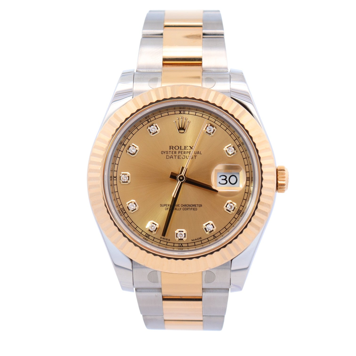 Rolex Datejust 41mm Champagne Dial Watch Ref# 116333 - Happy Jewelers Fine Jewelry Lifetime Warranty