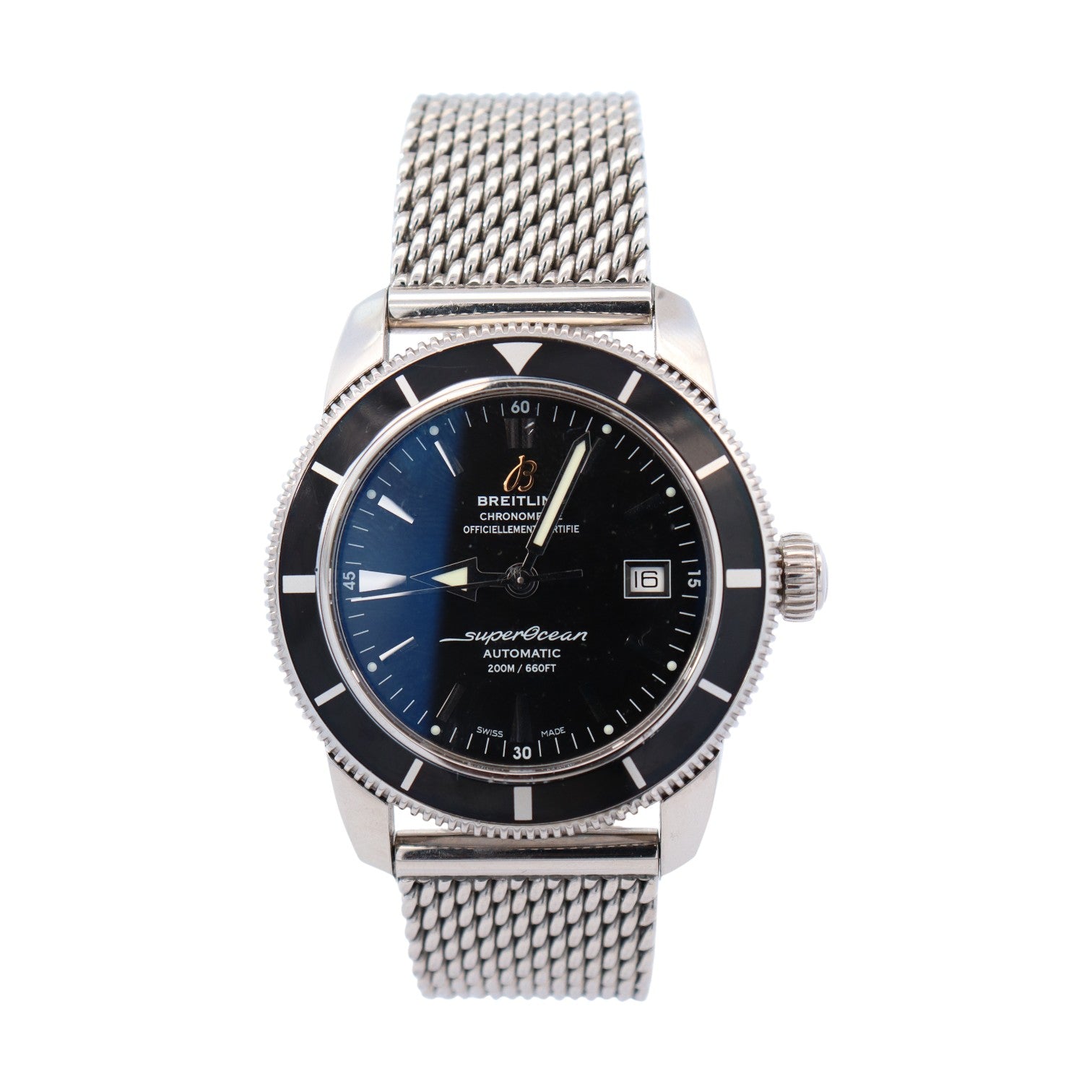 Breitling Superocean 42mm Black Dial Watch Ref# A17321