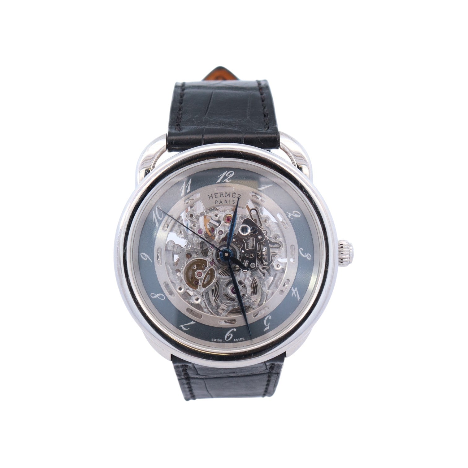 Hermes Squelette 40mm Skeleton Dial Watch Ref# AR6.710A