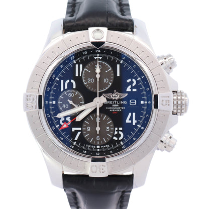 Breitling Avenger 45mm Black Dial Watch Ref# A24315