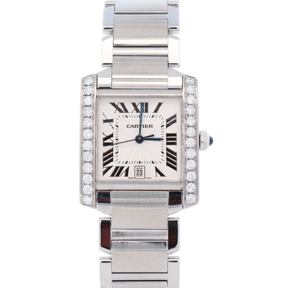 Cartier Tank 28mm White Dial Watch Ref# W51002Q3 - Happy Jewelers Fine Jewelry Lifetime Warranty